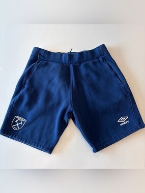 Umbro Medium Men’s Navy Athletic Shorts - West Ham Crest